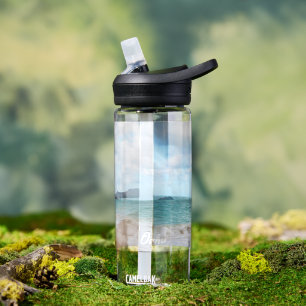 Oahu Hawaii Tropical Beach Landscape Art Water Bottle