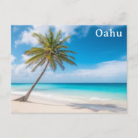 Oahu Hawaii Tropical Beach Palm Tree Travel