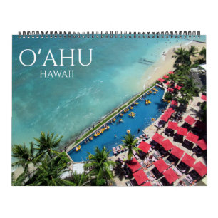 o'ahu hawaii usa 2027 large calendar