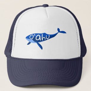 O'ahu Hawaii Whale Trucker Hat