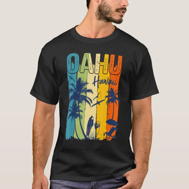 Oahu Hawaiian Family Vacation Matching Group T-Shirt (Front)