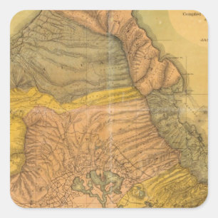 Oahu, Hawaiian Islands Square Sticker