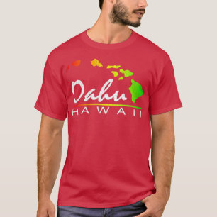 Oahu Hawaiian Islands vintage distressed designs T-Shirt