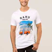 Oahu Kamaʻaina Orange Vintage Van Surfboard