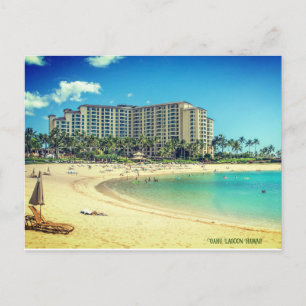 Oahu Lagoon Hawaii Holiday Postcard