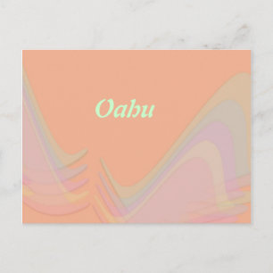 Oahu Pastel Wings Postcard