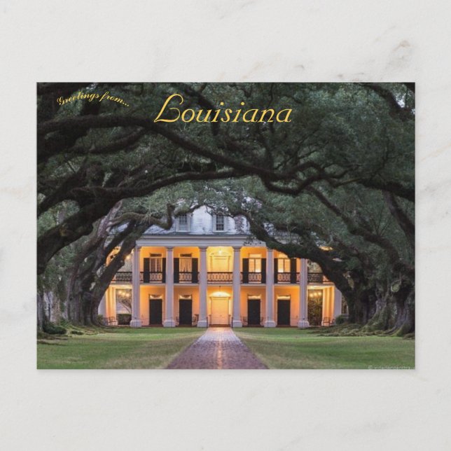 Oak Alley Plantation Vacherie Louisiana Postcard (Front)