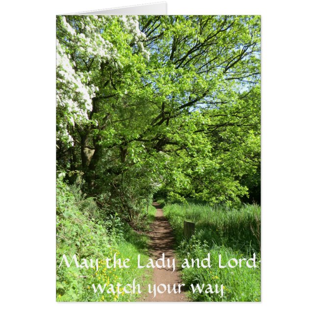 Oak and May Pathway Wiccaning Card (Front)