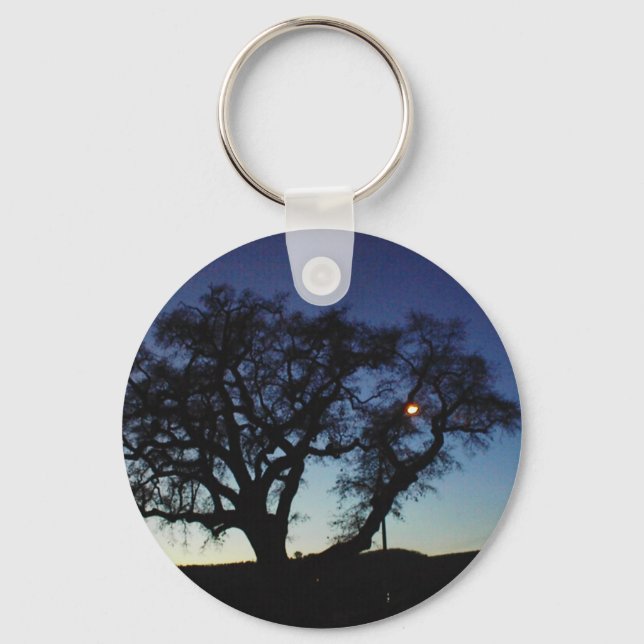 Oak at Dusk Key Ring (Front)