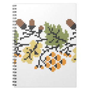 Oak autumnal background notebook