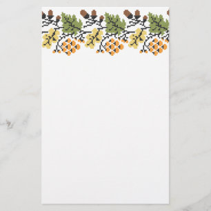 Oak autumnal background stationery