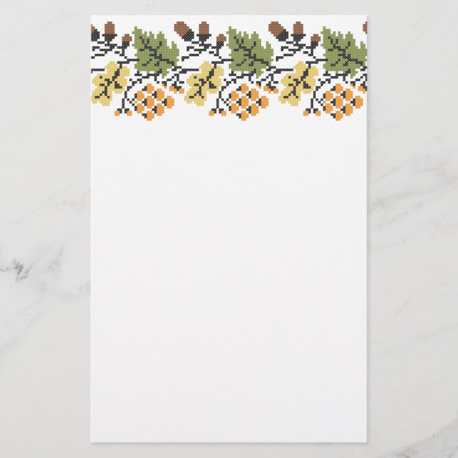 Oak autumnal background stationery (Front)