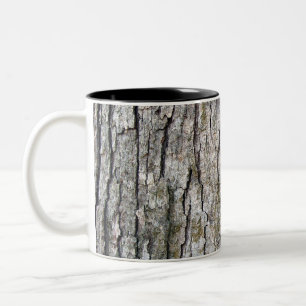 Oak Bark Pattern Two-Tone Coffee Mug