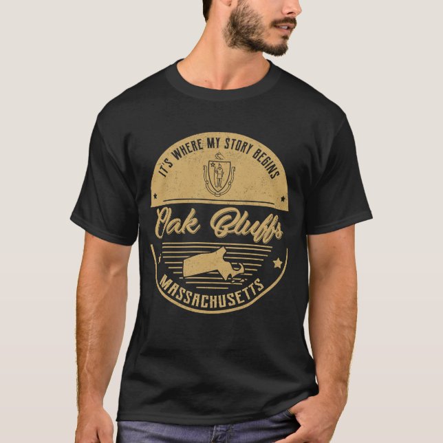 Oak Bluffs Massachusetts It's Where my story begin T-Shirt (Front)