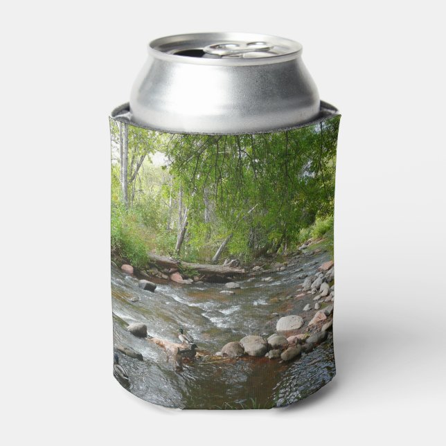 Oak Creek and Mallard Ducks Nature Photography Can Cooler (Can Front)
