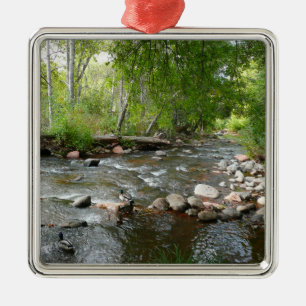 Oak Creek and Mallard Ducks Nature Photography Metal Tree Decoration