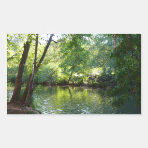 Oak Creek I in Sedona Arizona Nature Photography Rectangular Sticker