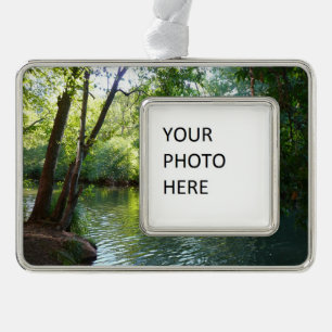 Oak Creek I in Sedona Arizona Nature Photography Silver Plated Framed Ornament