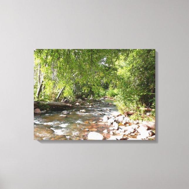 Oak Creek II in Sedona Arizona Nature Photography Canvas Print (Front)