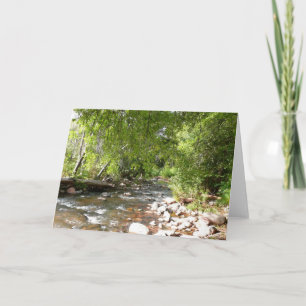 Oak Creek II in Sedona Arizona Nature Photography Card