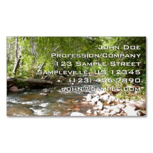 Oak Creek II in Sedona Arizona Nature Photography Magnetic Business Card