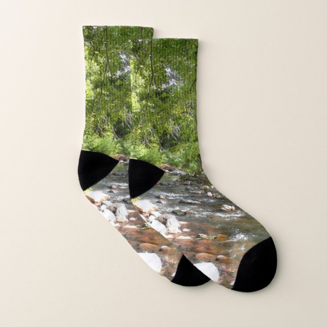 Oak Creek II in Sedona Arizona Nature Photography Socks (Pair)