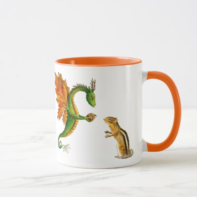 Oak Dragon "I love Autumn" mug (Right)