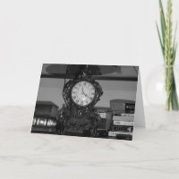 "Oak Grove Clock" Birthday Card