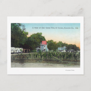 Oak Grove Villa SceneEl Verano, CA Postcard