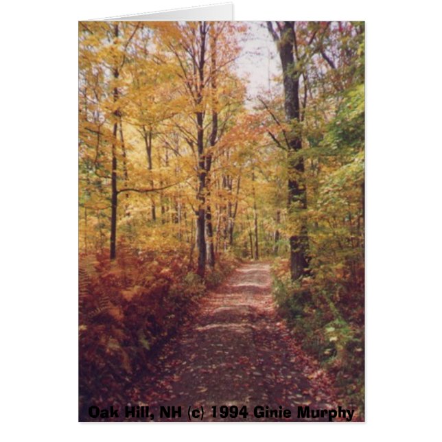 "Oak Hill in the Fall, Loudon, NH" (Front)