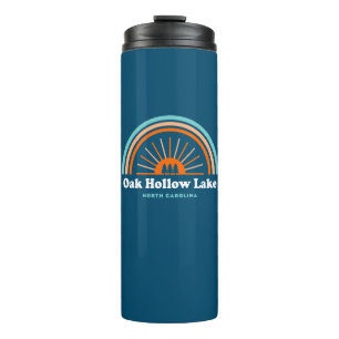Oak Hollow Lake North Carolina Rainbow Thermal Tumbler