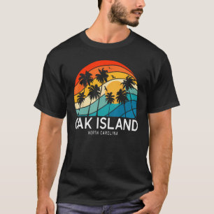 Oak Island Beach North Carolina Palm Tree Beach So T-Shirt