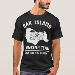 Oak Island Drinking Team Funny Templar Mystery T-Shirt