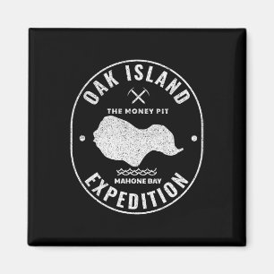 Oak Island Expedition Treasure Hunt Retro Mystery  Magnet