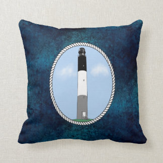 Oak Island Lighthouse Throw Pillow