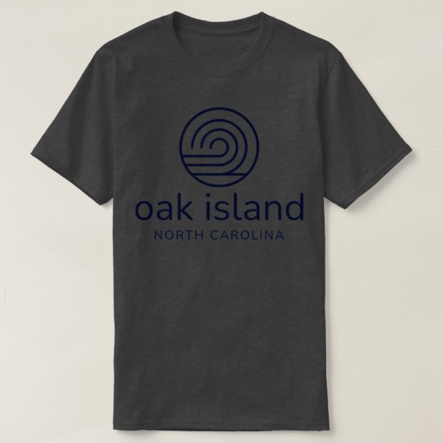 Oak Island NC Beach Summer Wave T-Shirt (Design Front)