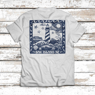 Oak Island NC Lighthouse Coastal North Carolina T-Shirt