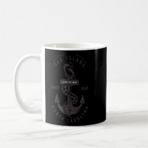 Oak Island  NC Summertime Vacationing Anchor Snake Coffee Mug