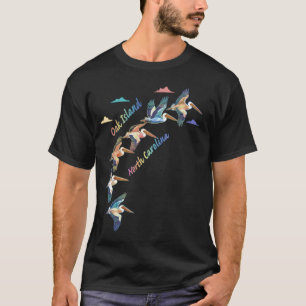 Oak Island North Carolina Colourful Tie-Dye Pelica T-Shirt