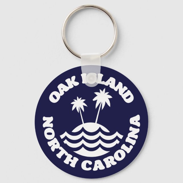 Oak Island,North Carolina Key Ring (Front)