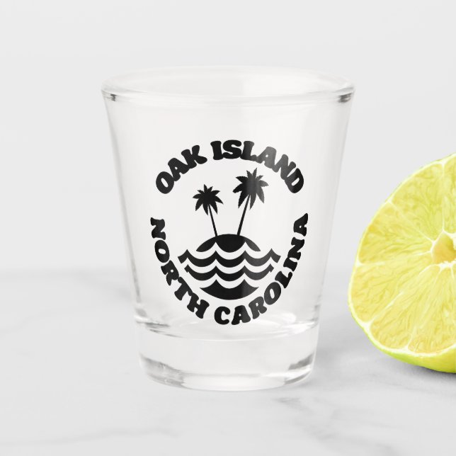 Oak Island,North Carolina Shot Glass (Front)