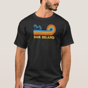 Oak Island North Carolina Summer Nc Tropical Us Ci T-Shirt