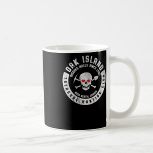 Oak Island Treasure Hunting Club Vintage Skull And Coffee Mug
