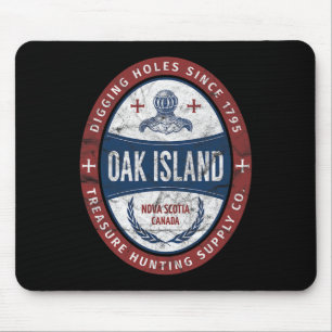 Oak Island Treasure Hunting Retro Templar Knight T Mouse Mat