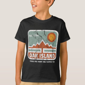Oak Island Treasure Hunting Supply Vintage 1795 Ma T-Shirt