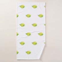 Oak leaf bathroom towels