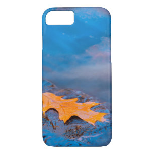 Oak leaf on rock in Rosseau River iPhone 8/7 Case