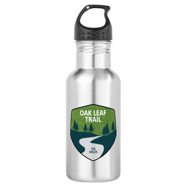 Oak Leaf Trail 532 Ml Water Bottle (Front)
