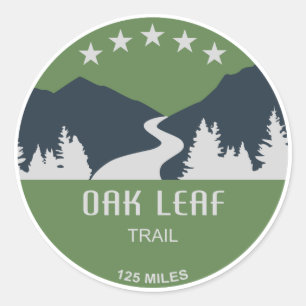 Oak Leaf Trail Classic Round Sticker