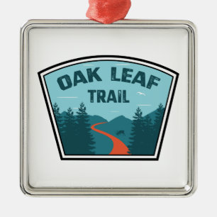Oak Leaf Trail Metal Tree Decoration